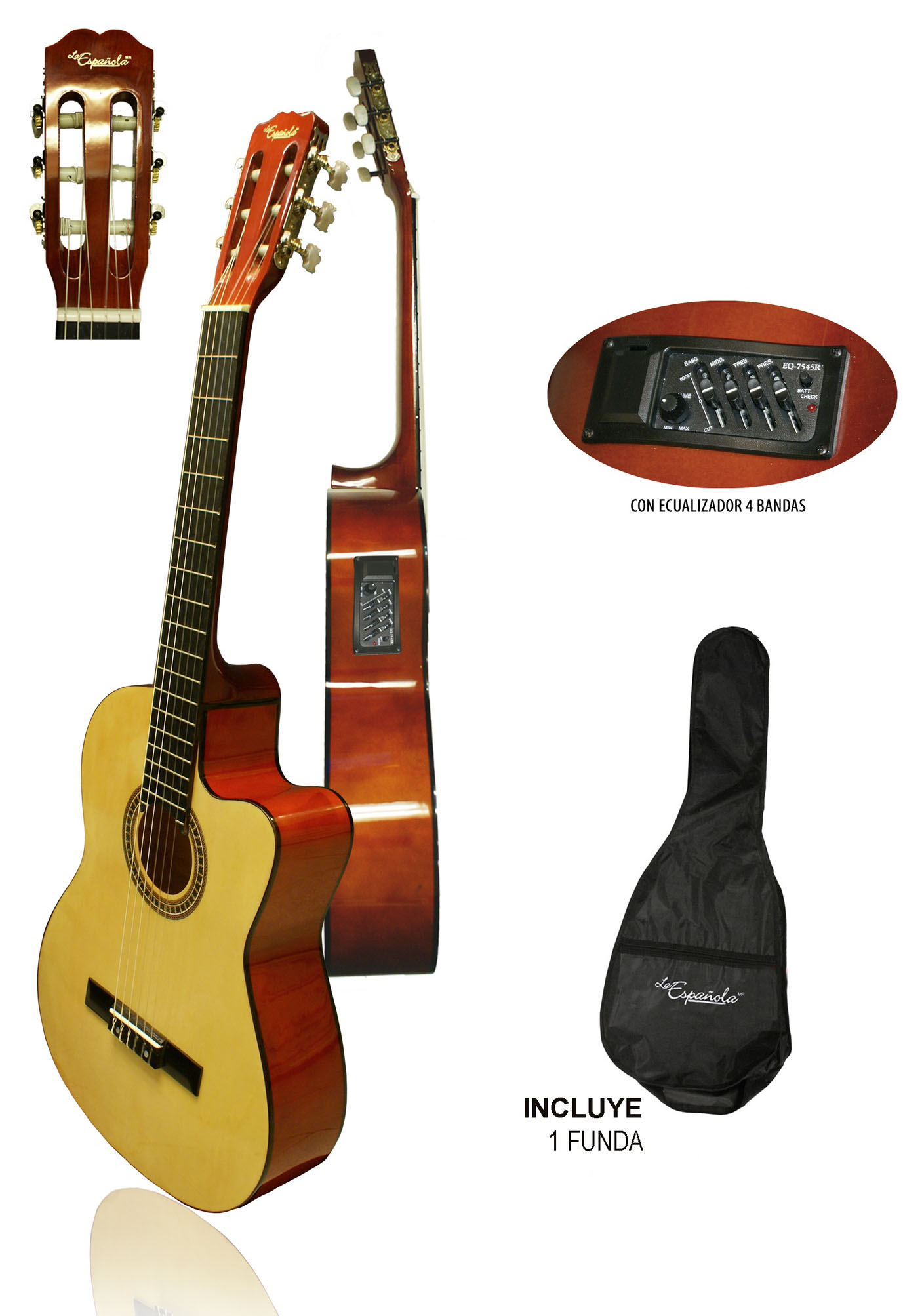 Guitarra Electro Acústica 39″ LA-100 La Española | Fashion \u0026 the Music